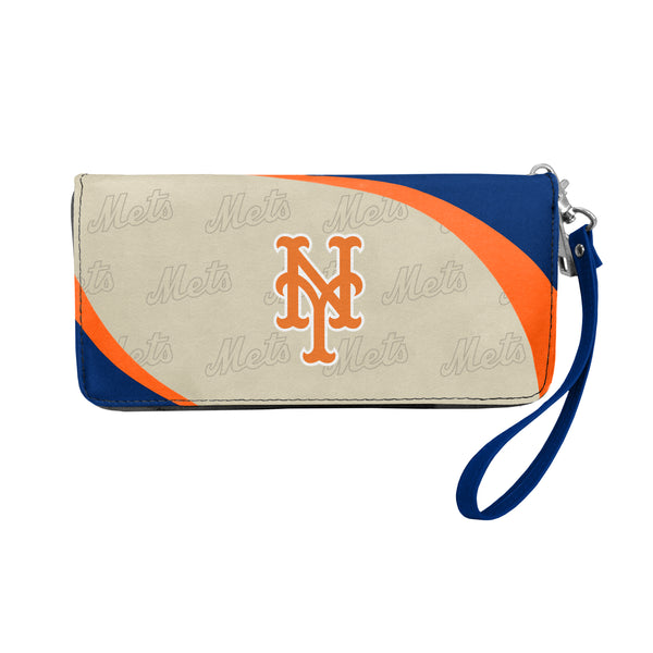 littlearth New York Mets Curve Zip Organizer Wallet
