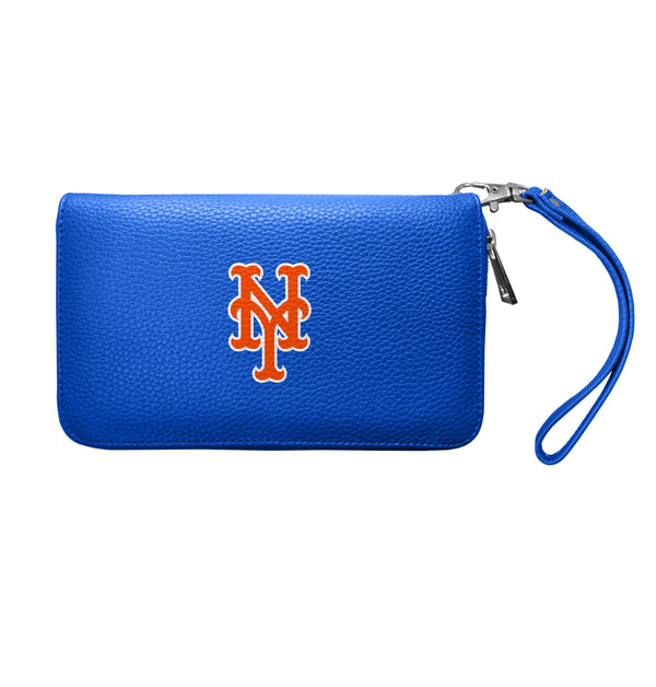 littlearth New York Mets Zip Organizer Wallet Pebble