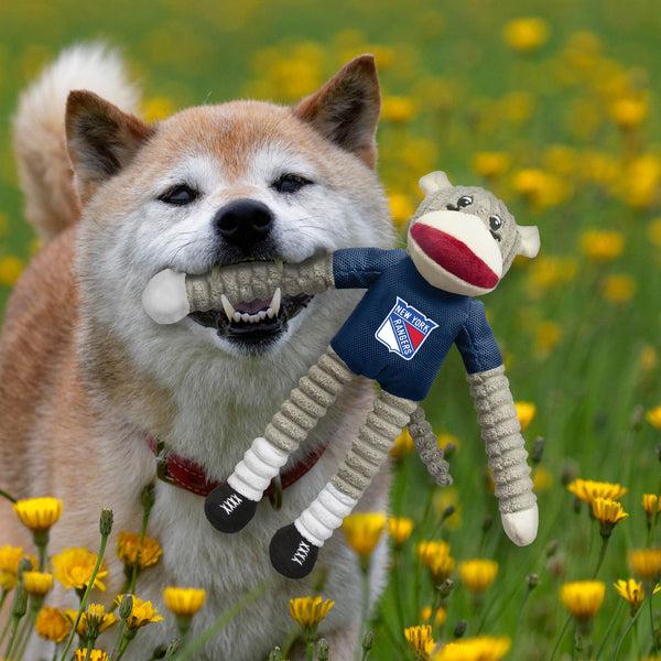Littlearth New York Rangers Team Sock Monkey Pet Toy