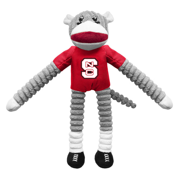 littlearth North Carolina State Team Sock Monkey Pet Toy