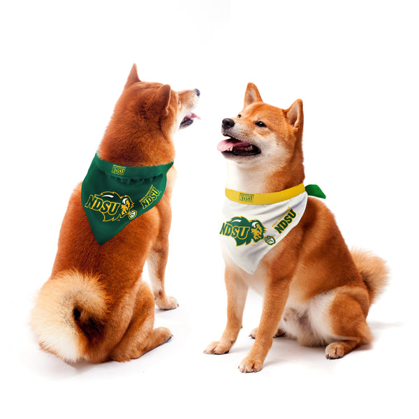 littlearth North Dakota State University Home and Away Pet Bandana Set