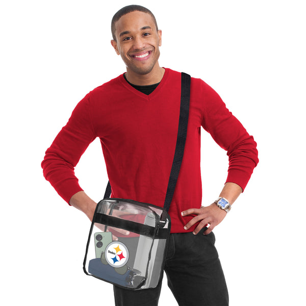 Littlearth Pittsburgh Steelers Clear Carryall Crossbody