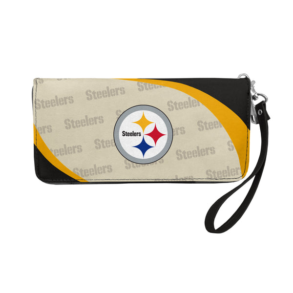 littlearth Pittsburgh Steelers Curve Zip Organizer Wallet
