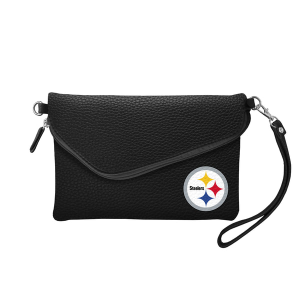 littlearth Pittsburgh Steelers Fold Over Crossbody Pebble