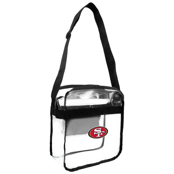 littlearth San Francisco 49ers Clear Carryall Crossbody