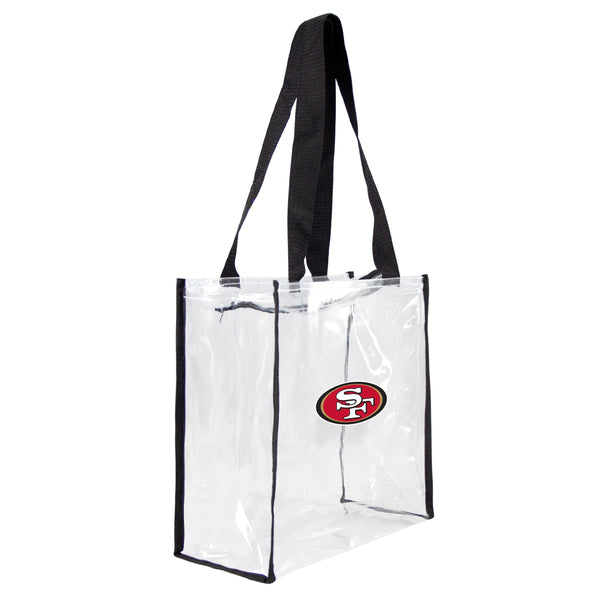 littlearth San Francisco 49ers Clear Square Stadium Tote