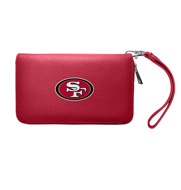 littlearth San Francisco 49ers Zip Organizer Wallet Pebble