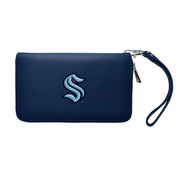 littlearth Seattle Kraken Zip Organizer Wallet Pebble