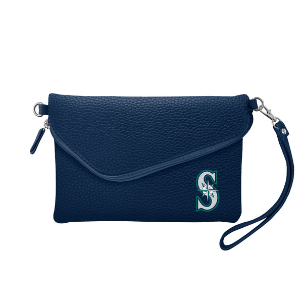 Littlearth Seattle Mariners Fold Over Crossbody Pebble