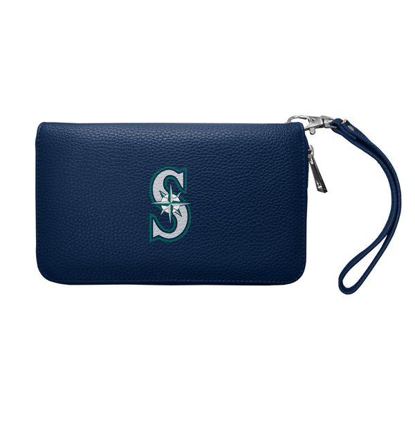 littlearth Seattle Mariners Zip Organizer Wallet Pebble