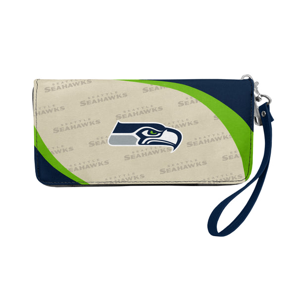 littlearth Seattle Seahawks Curve Zip Organizer Wallet