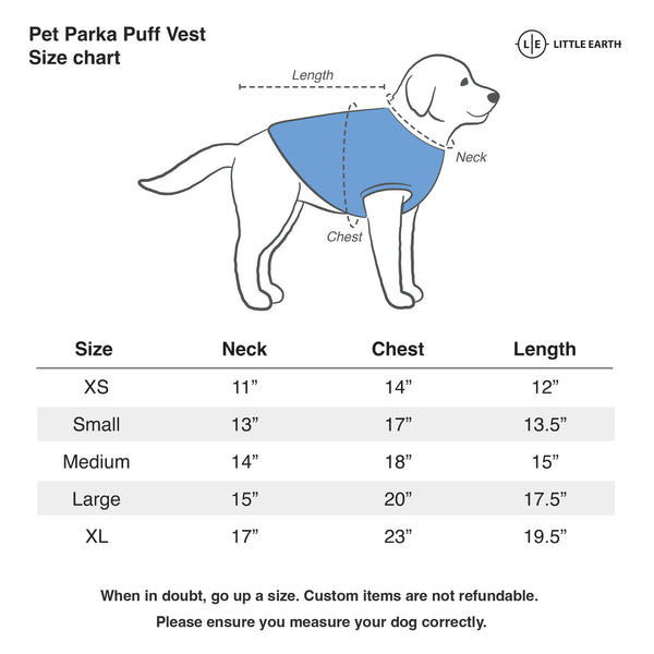 Littlearth Seattle Seahawks Custom Pet Parka Puff Vest