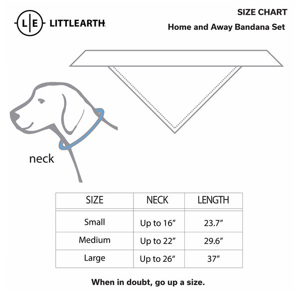 Littlearth Seattle Seahawks Home And Away Pet Bandana Set