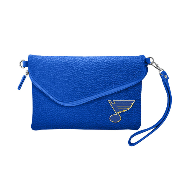 littlearth St. Louis Blues Fold Over Crossbody Pebble