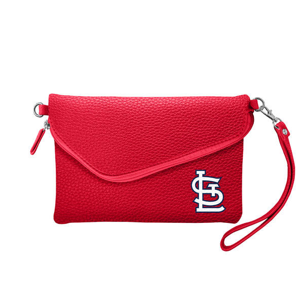 littlearth St. Louis Cardinals Fold Over Crossbody Pebble