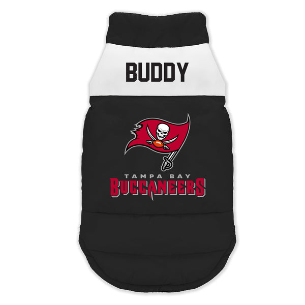 littlearth Tampa Bay Buccaneers Custom Pet Parka Puff Vest