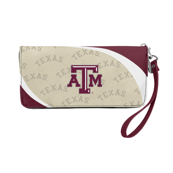 littlearth Texas A & M University Curve Zip Organizer Wallet