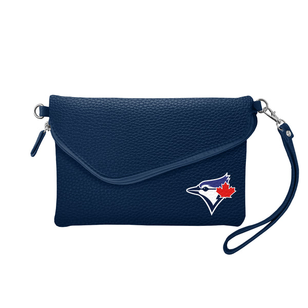 littlearth Toronto Blue Jays Fold Over Crossbody Pebble