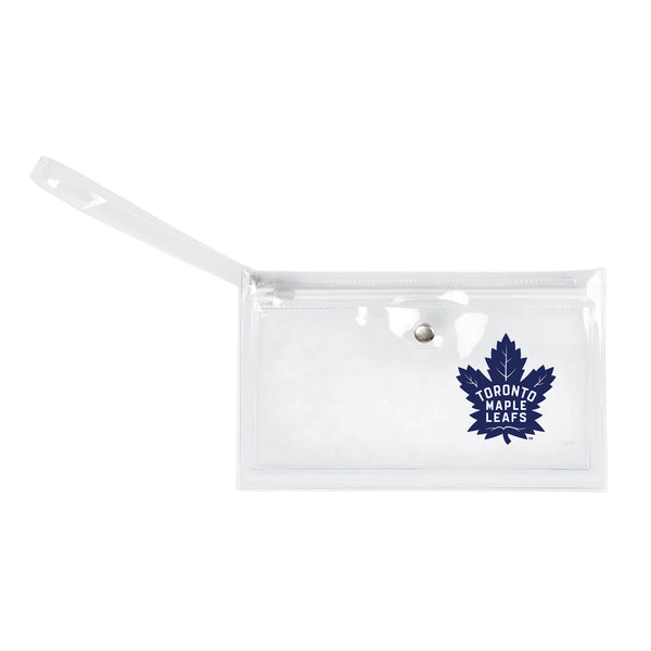 littlearth Toronto Maple Leafs Clear Ticket Wristlet