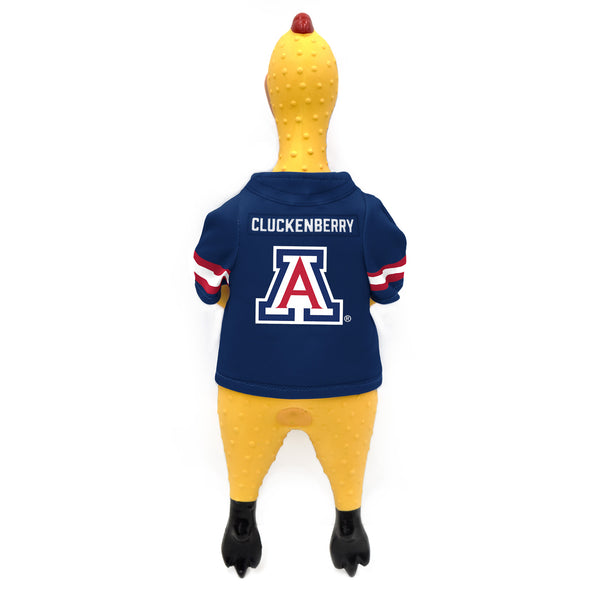 Littlearth University Of Arizona Rubber Chicken Pet Toy