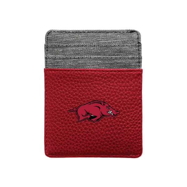 littlearth University of Arkansas Pebble Front Pocket Wallet