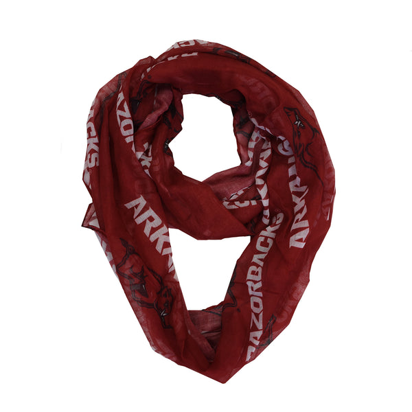 littlearth University of Arkansas Sheer Infinity Scarf