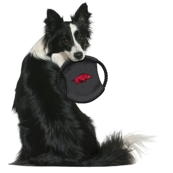 Littlearth University Of Arkansas Team Flying Disc Pet Toy