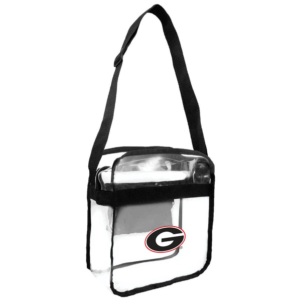 littlearth University of Georgia Clear Carryall Crossbody