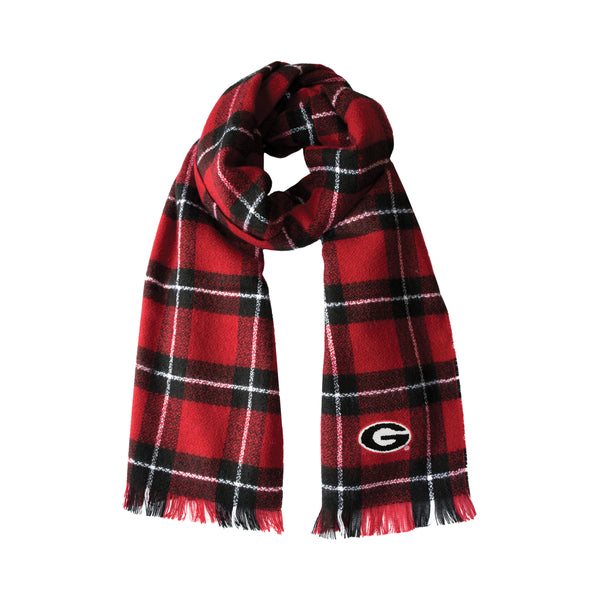 littlearth University of Georgia Plaid Blanket Scarf