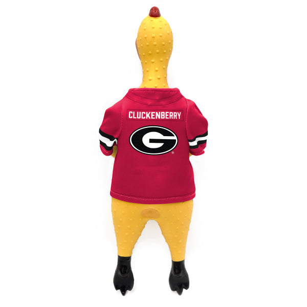 Littlearth University Of Georgia Rubber Chicken Pet Toy