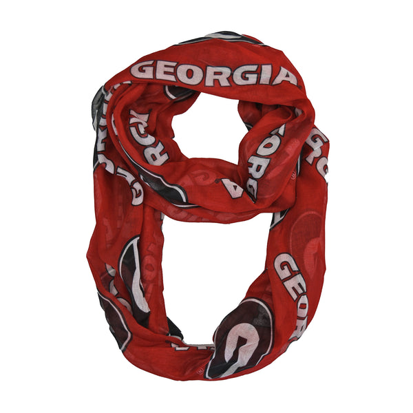littlearth University of Georgia Sheer Infinity Scarf