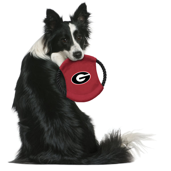 Littlearth University Of Georgia Team Flying Disc Pet Toy