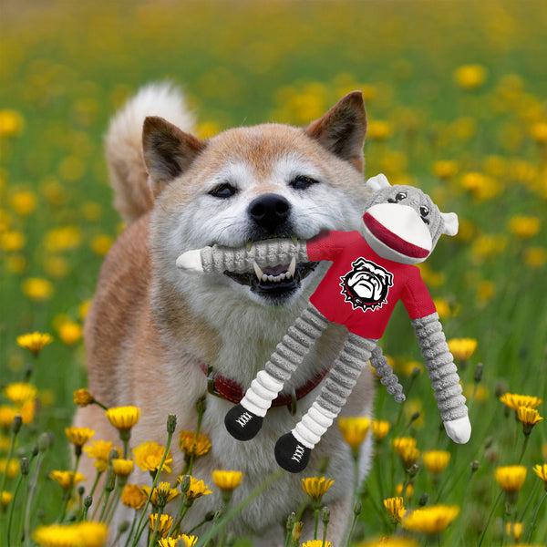 Littlearth University Of Georgia Team Sock Monkey Pet Toy
