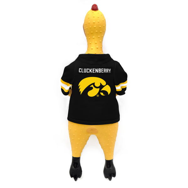 Littlearth University Of Iowa Rubber Chicken Pet Toy