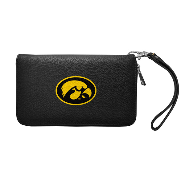 littlearth University of Iowa Zip Organizer Wallet Pebble