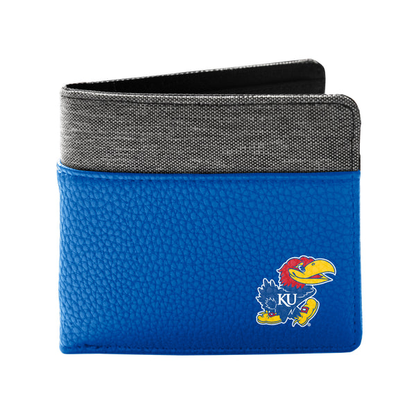littlearth University of Kansas Pebble BiFold Wallet