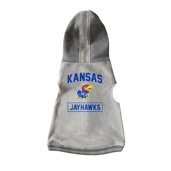 littlearth University of Kansas Pet Hooded Crewneck