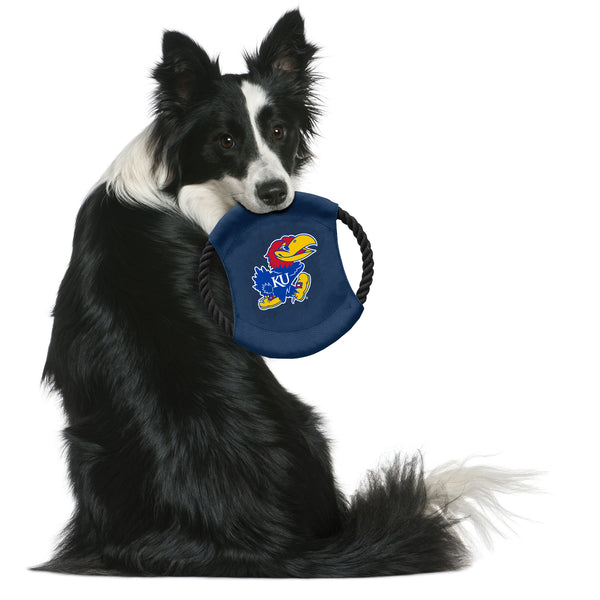 Littlearth University Of Kansas Team Flying Disc Pet Toy