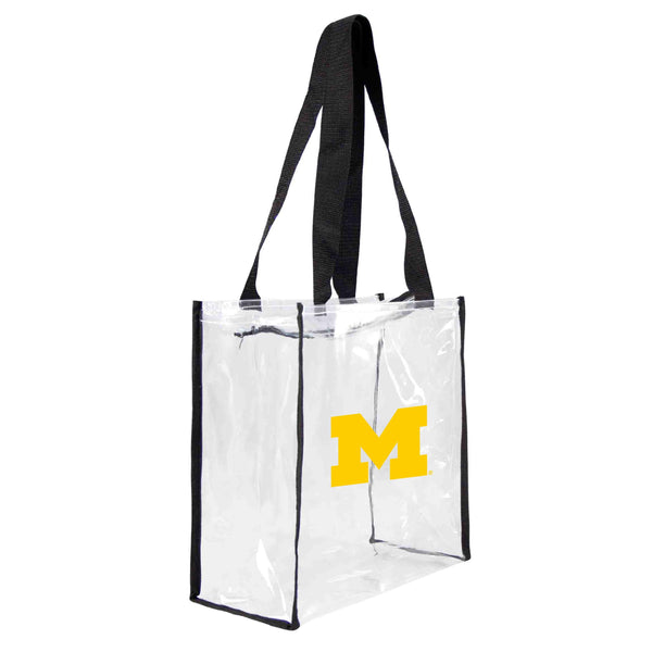 littlearth University of Michigan Clear Square Stadium Tote