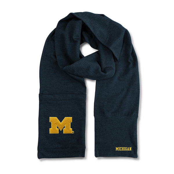 littlearth University of Michigan Jimmy Bean 4 in 1 Scarf