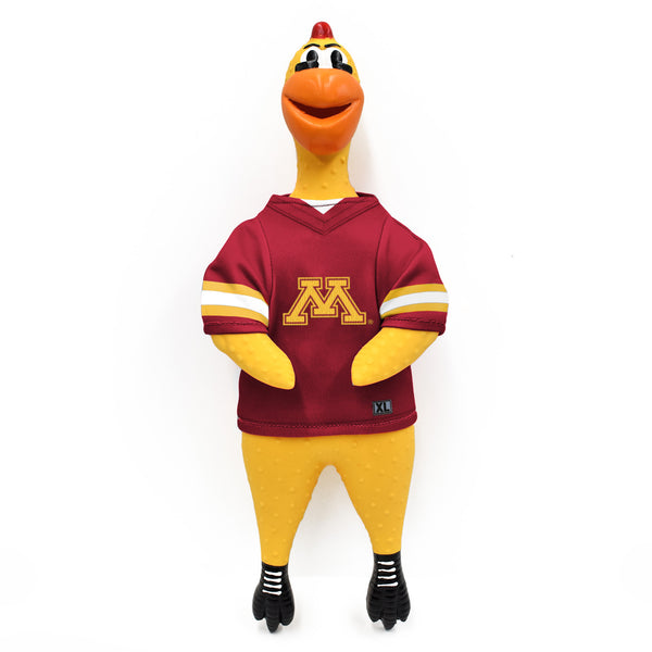 littlearth University of Minnesota Rubber Chicken Pet Toy