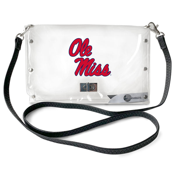 littlearth University of Mississippi Clear Envelope Purse