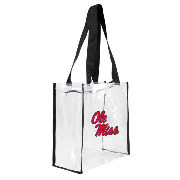 littlearth University of Mississippi Clear Square Stadium Tote