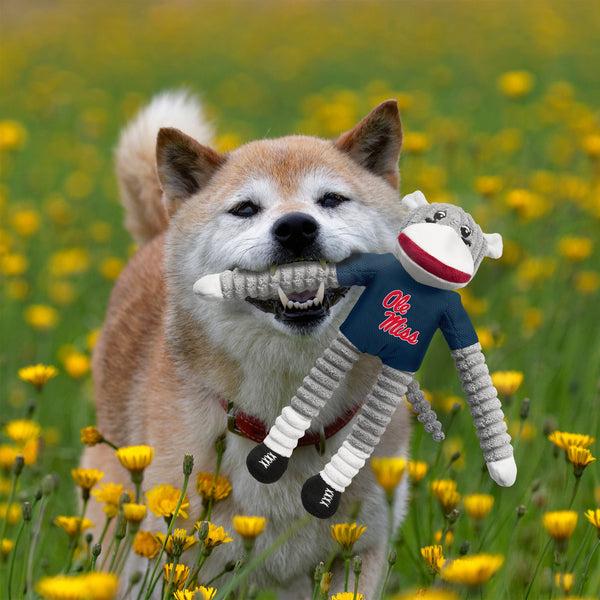 Littlearth University Of Mississippi Team Sock Monkey Pet Toy