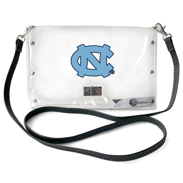 littlearth University of North Carolina Clear Envelope Purse