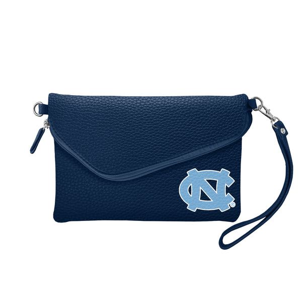 littlearth University of North Carolina Fold Over Crossbody Pebble