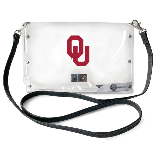 littlearth University of Oklahoma Clear Envelope Purse