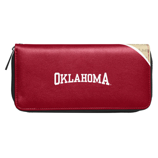 Littlearth University Of Oklahoma Curve Zip Organizer Wallet