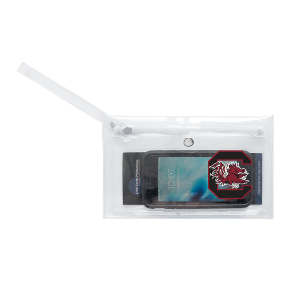 Littlearth University Of South Carolina Clear Ticket Wristlet