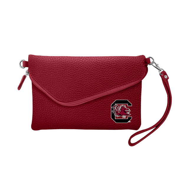 littlearth University of South Carolina Fold Over Crossbody Pebble